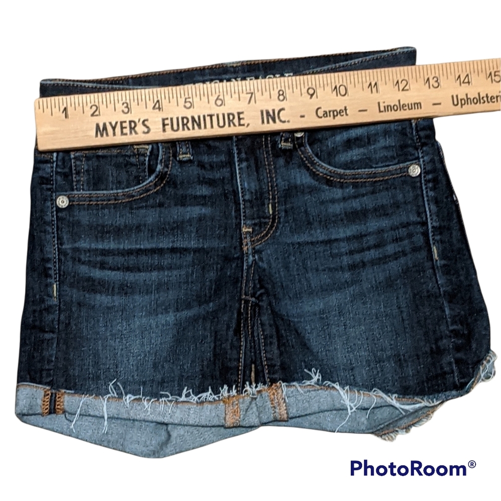 American Eagle denim cut off shorts 00 - Picture 3 of 9